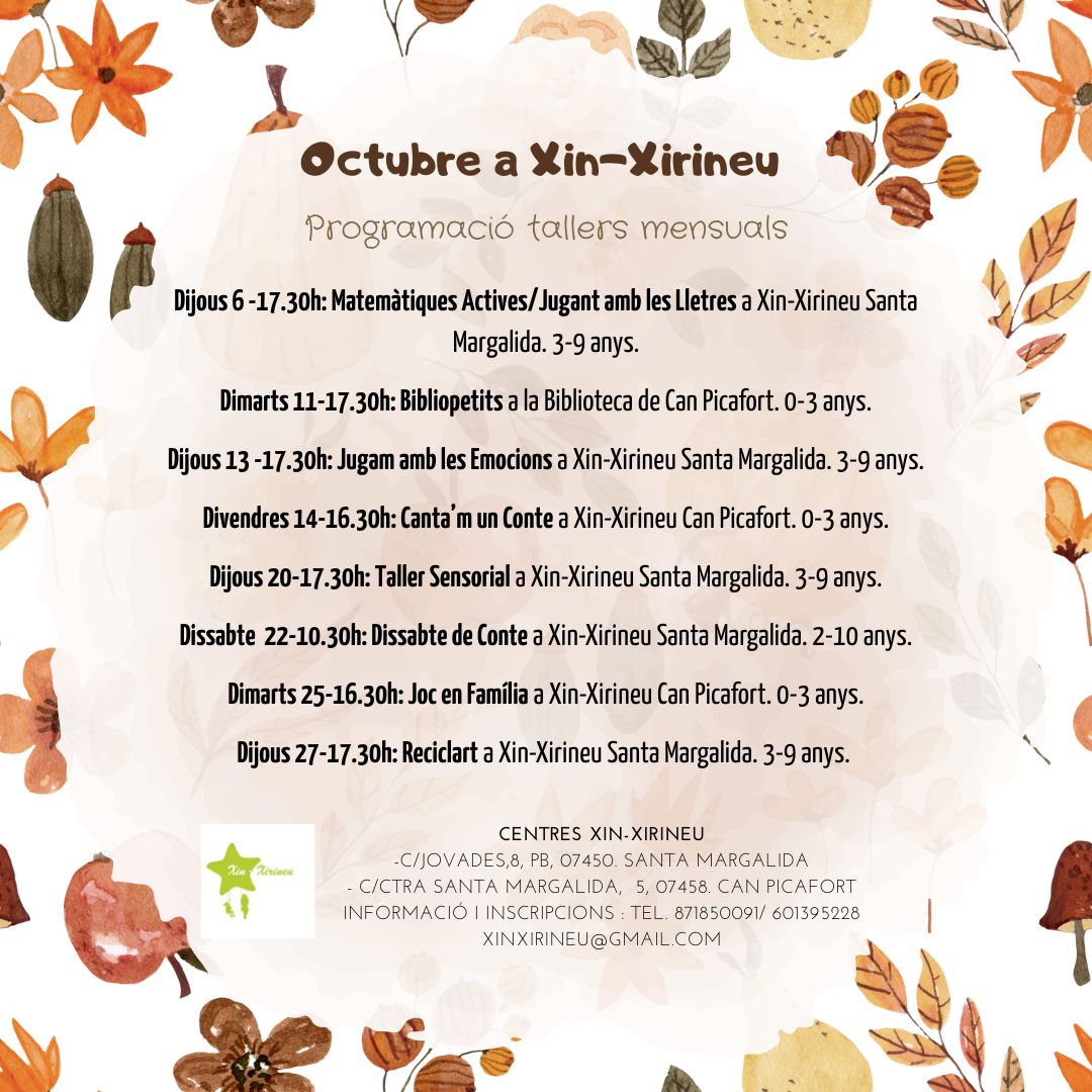 Tallers octubre